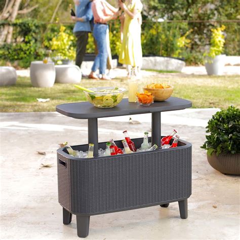 costco electric cooler box|outdoor cooler table Costco.